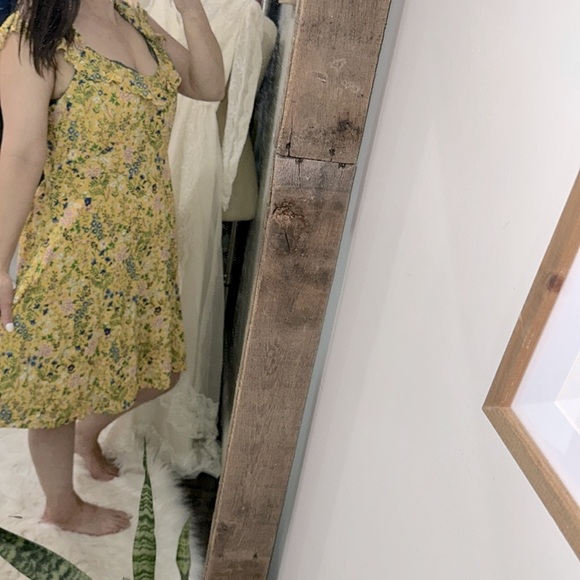 Old Navy Yellow Sundress Sleeveless Flutter Scoop size XLarge - Picture 3 of 7